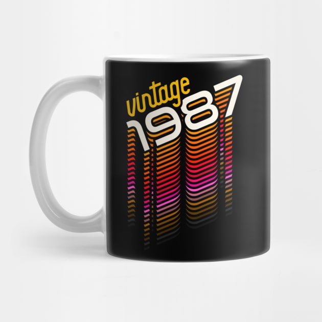 Vintage Made in 1987 ))(( Retro Birthday Year Gift by darklordpug